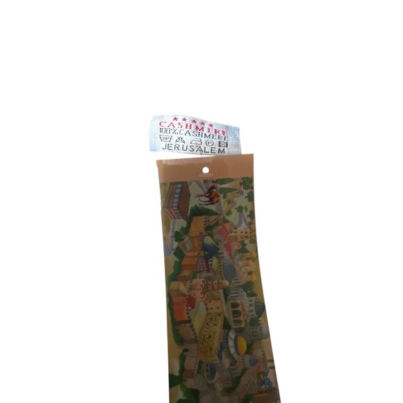 Luxurious Cashmere Jerusalem Scarf/Shawl  28x75 Inches NWT - Picture 3 of 5